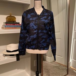 Ivy Park Blue Camo Bomber Jacket